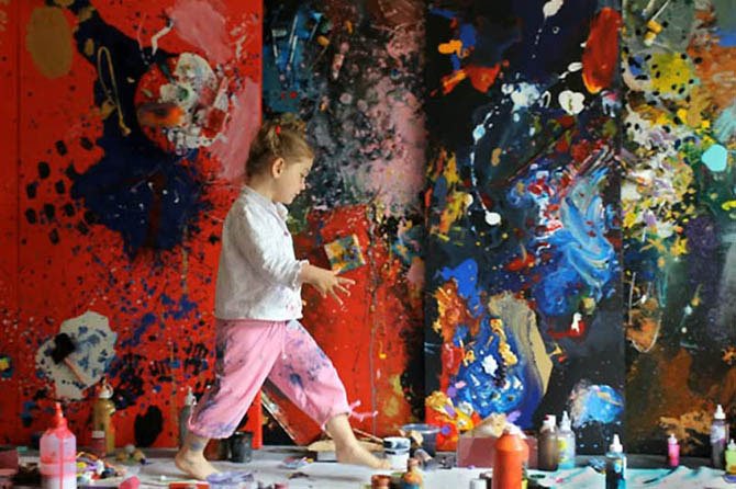 Аэлита Андре – самая юная художница в мире