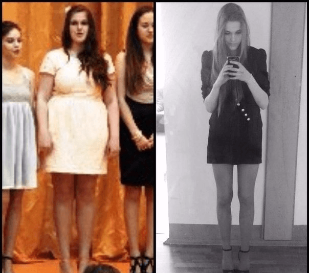 Фотографии девушки до и после