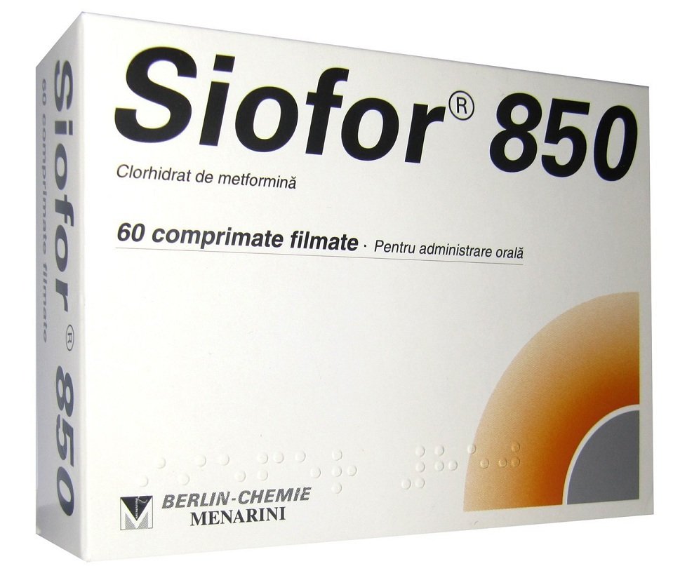 Сиофор в таблетках по 850 мг