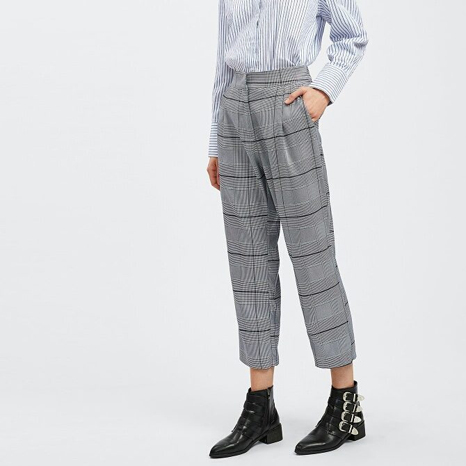 С чем носить модные клетчатые брюки: стильные луки 2019