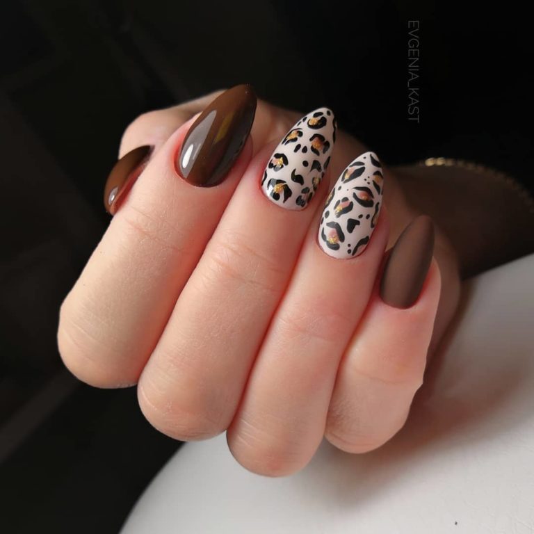 Леопардовые Ногти Фото