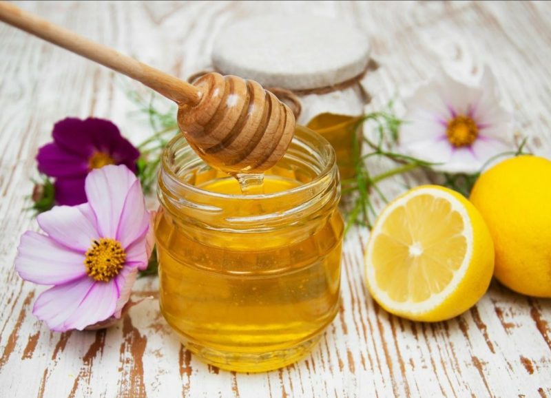 Лимон и мед компоненты крема для лица