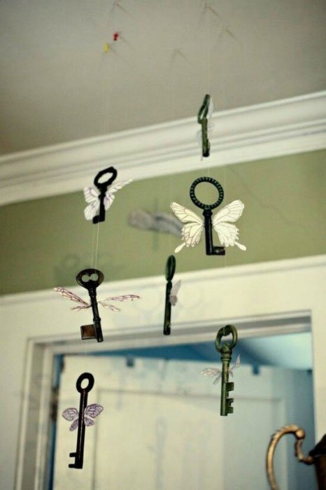 Ключик счастья: 17 потрясающих идей декора с использованием старых ключей