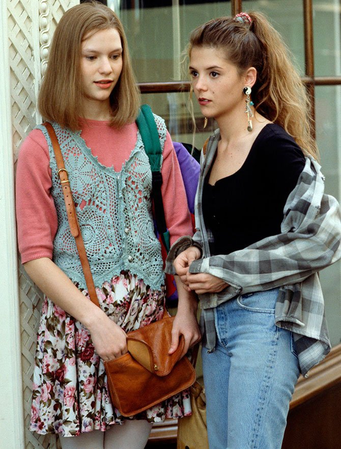 Модная одежда и причёски в 1990-е годы
