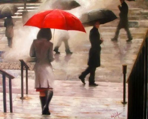 Под зонтом счастья: картины Даниэля Дель Орфано