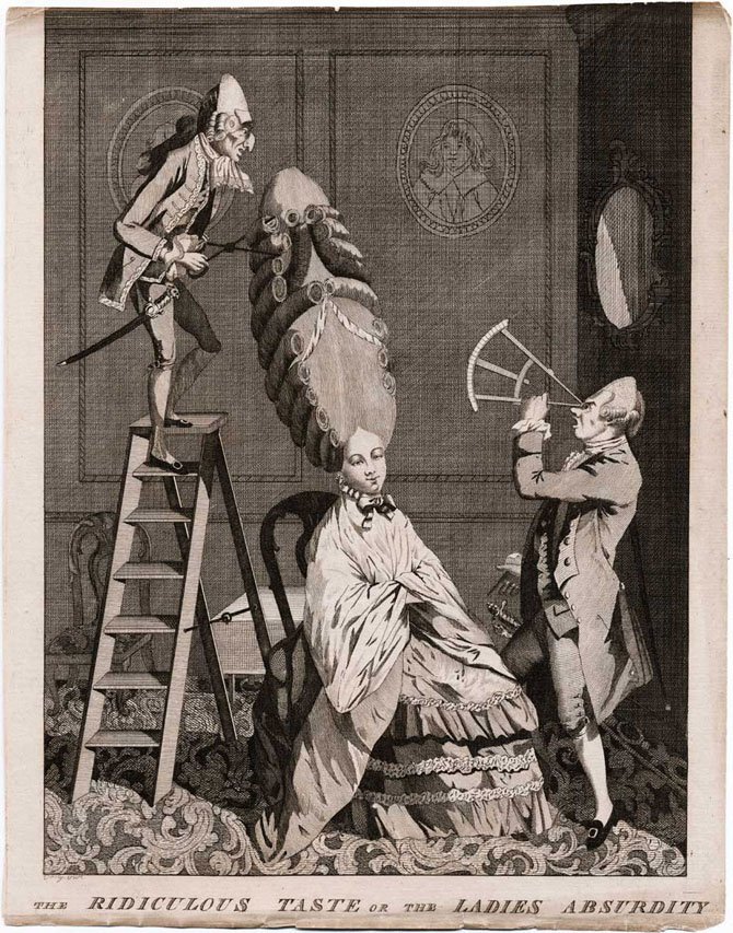 Причёски XVIII века в Европе. Апофеоз безумия