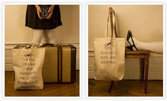 Провокационные эко-сумки для шоппинга
